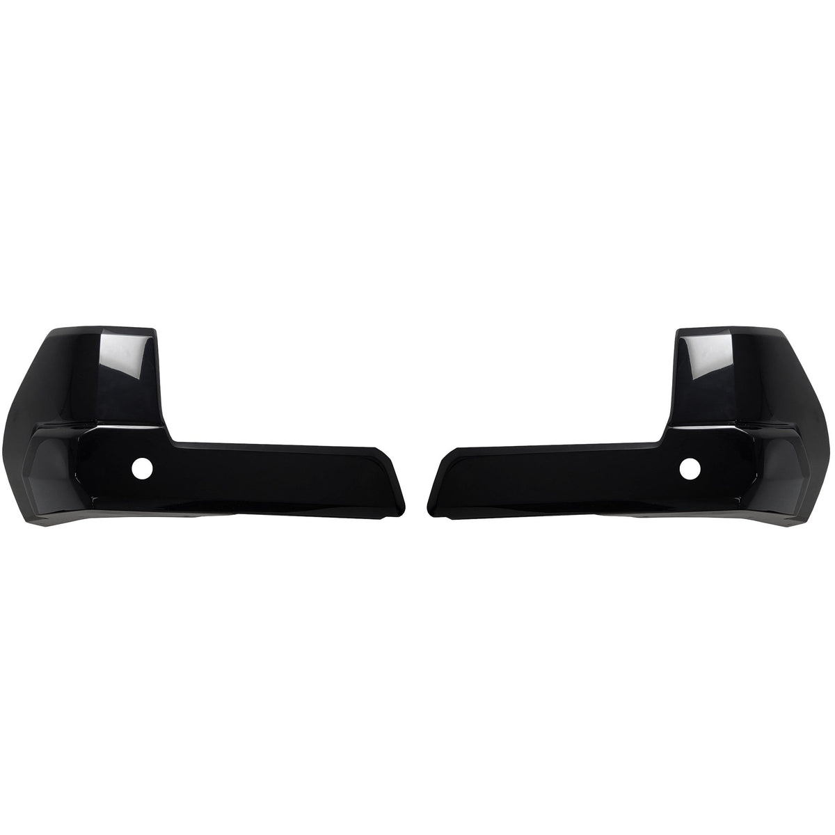 Ecoological BumperShellz black rear bumper overlay pair for a 2024-2026 Toyota Tacoma, both sides on white