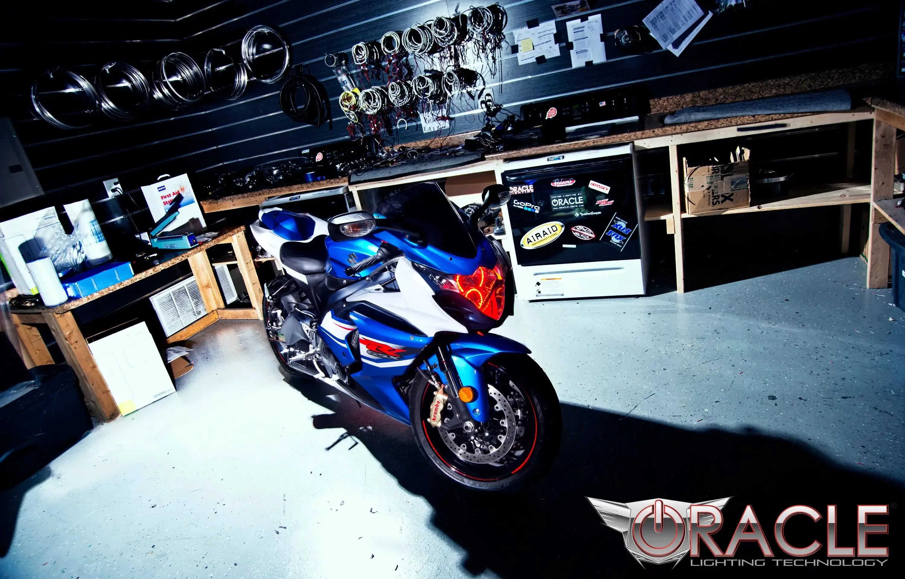 ORACLE Lighting 2008-2013 Suzuki GSXR 1000 LED Motorcycle Headlight Halo Kit