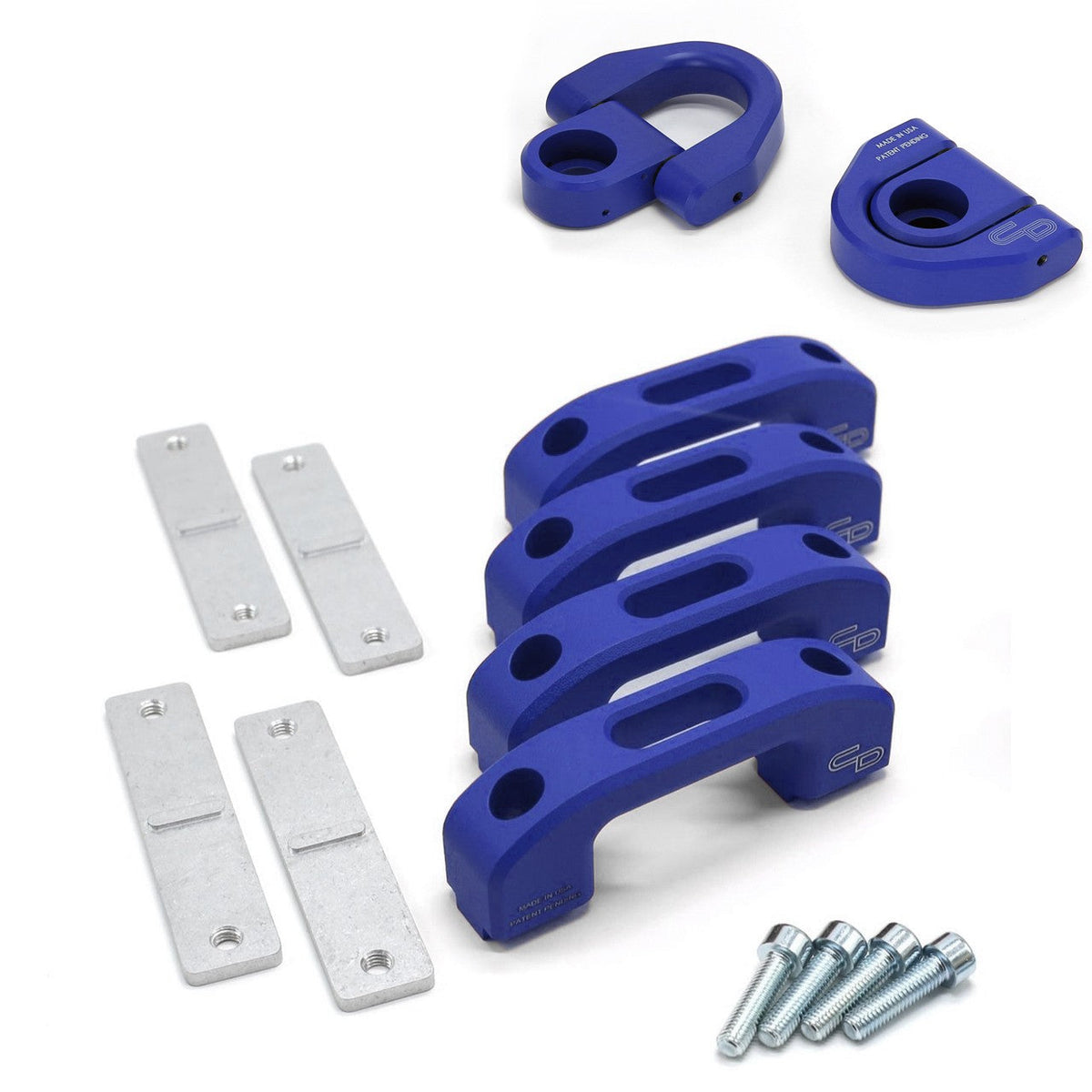 Charvonia Design complete billet tie-down system for Jeep Gladiator