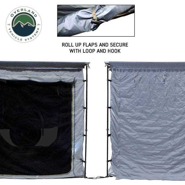 Overland Vehicle Systems HD Nomadic 90 degree awning room enclosure with 4 walls and floor - view 8