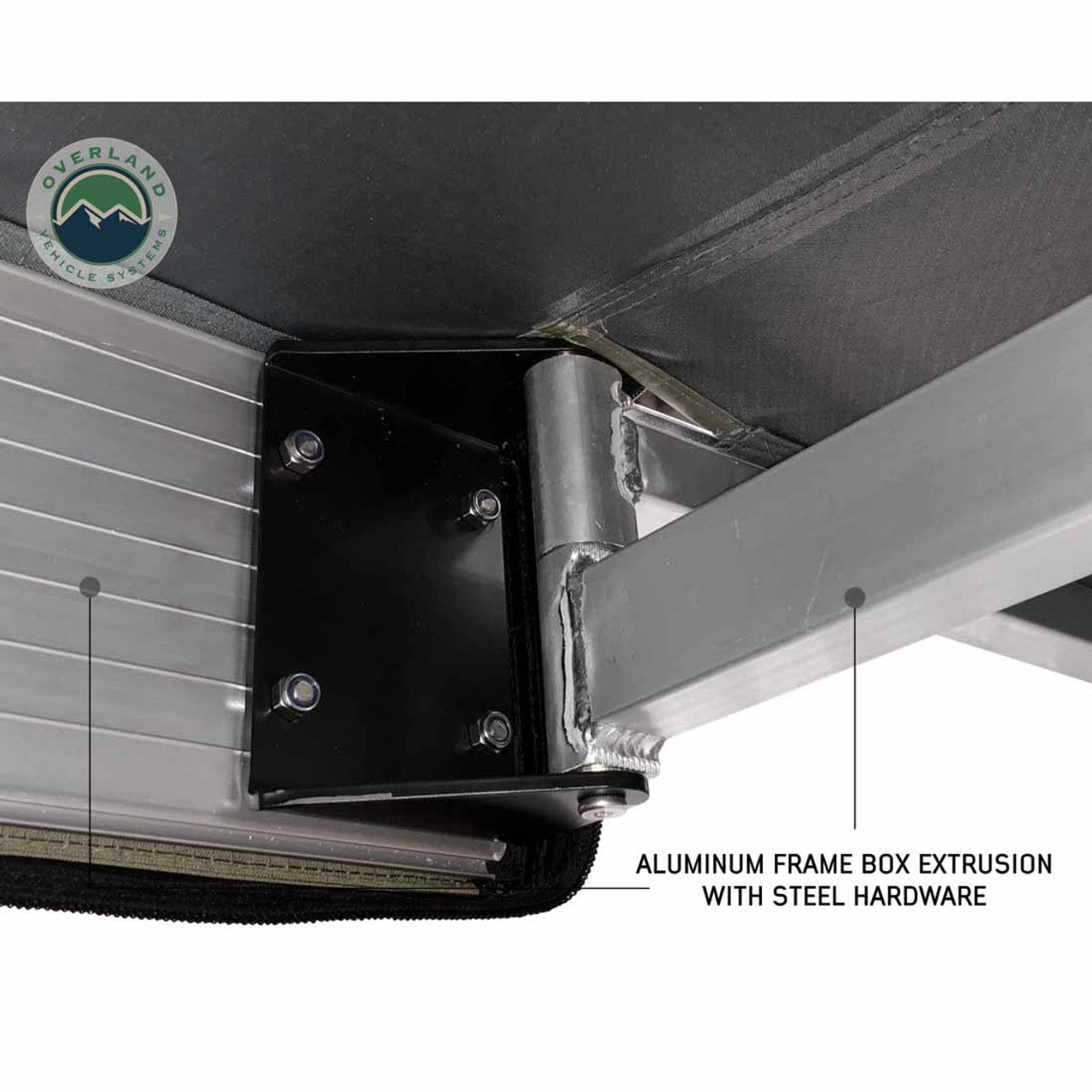 HD Nomadic 270 LT Awning - Dark Gray With Black Travel Cover Universal