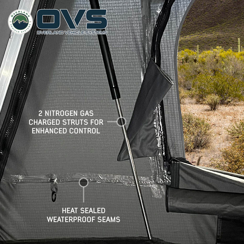 Overland Vehicle Systems HD Bushveld 2 cantilever hard shell roof top tent - view 7