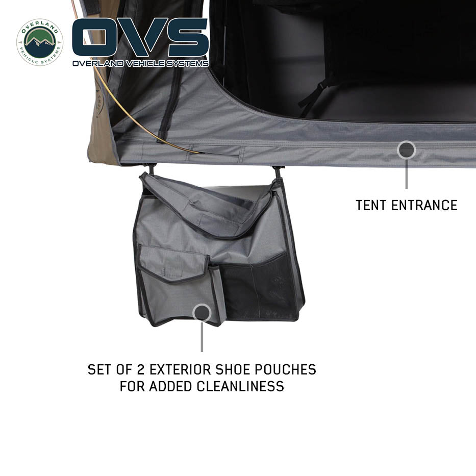 Overland Vehicle Systems HD Bushveld 4 person cantilever hard shell roof top tent - view 9