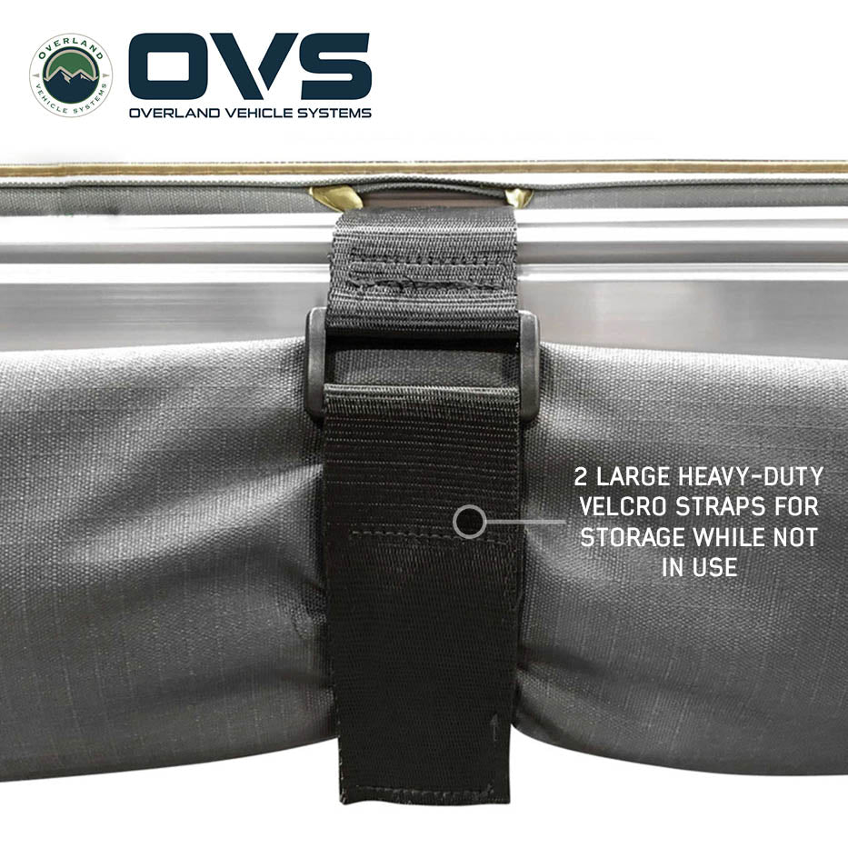 Overland Vehicle Systems HD Nomadic 270 degree awning driver side in dark grey - view 5