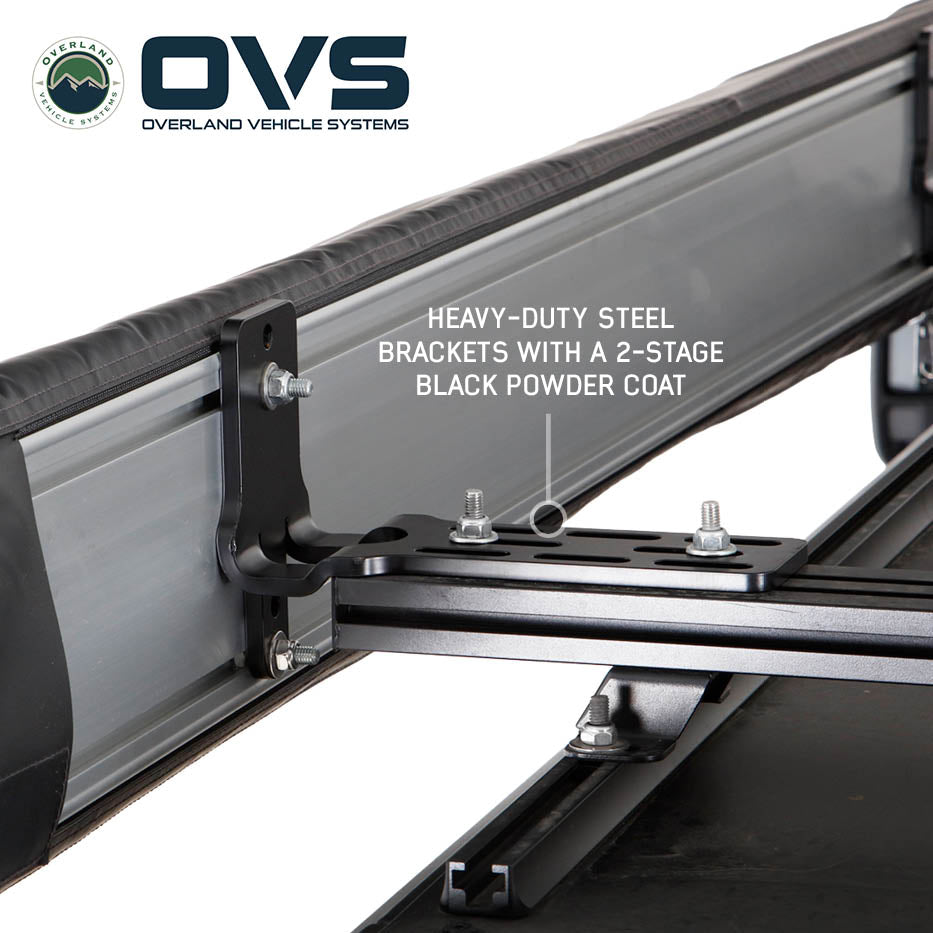Overland Vehicle Systems HD Nomadic 270 degree awning driver side in dark grey - view 8