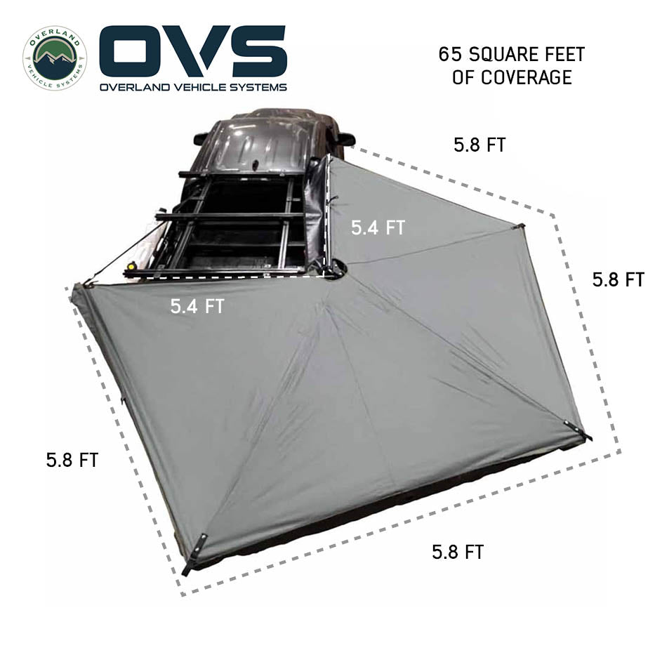 Overland Vehicle Systems HD Nomadic 270 LTE awning passenger side - view 3