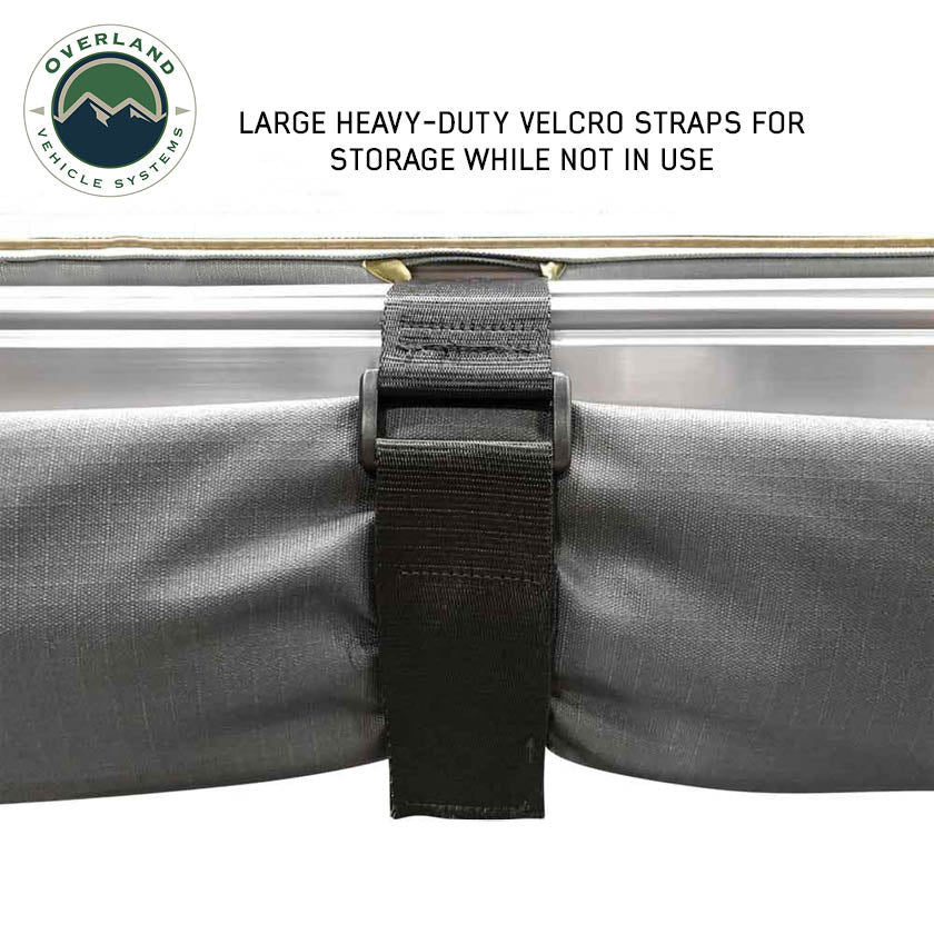 Overland Vehicle Systems HD Nomadic 90 degree awning in grey with black travel cover - view 2