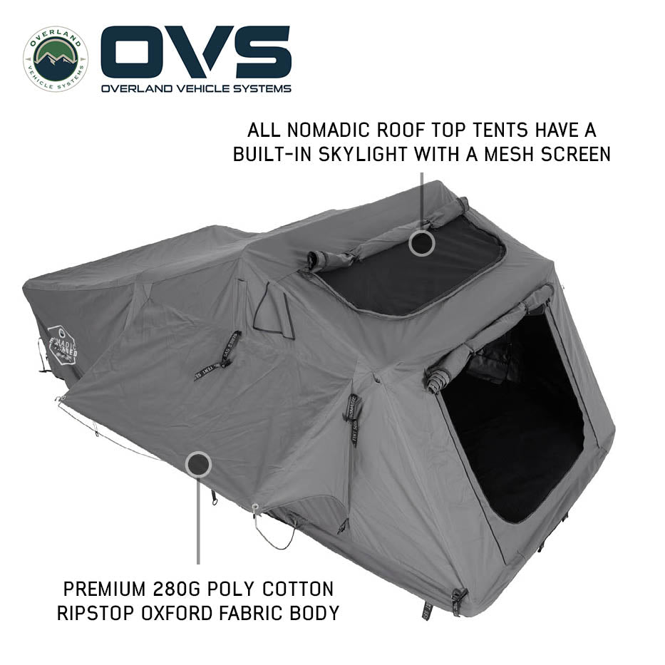 Overland Vehicle Systems HD Nomadic Extended soft shell roof top tent - view 6