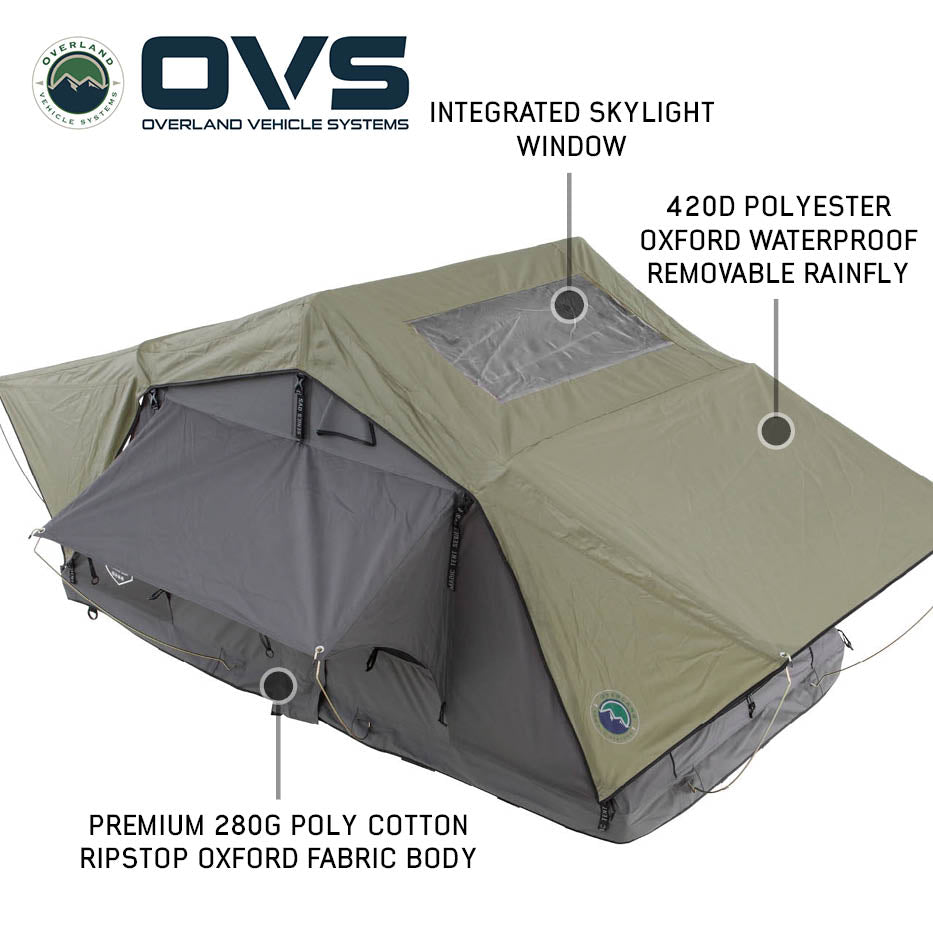 OVS HD Nomadic Standard soft shell roof top tent - view 2