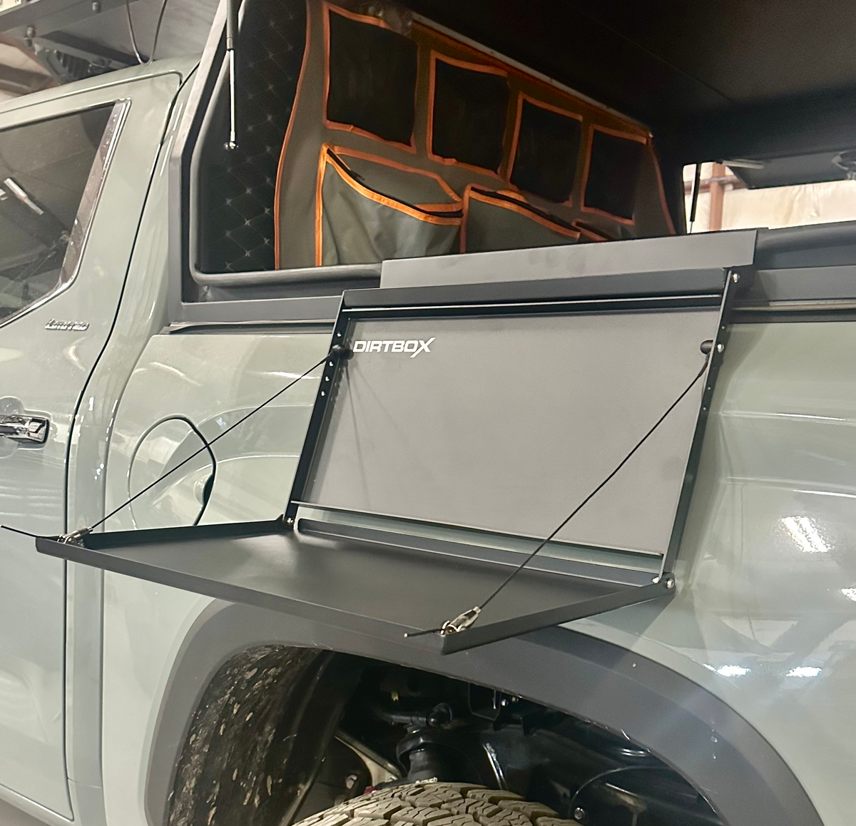 Dirtbox Overland Hitch Hiker folding table, universal fit