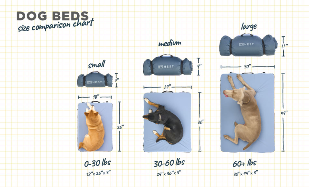 Hest_Product_Size_Chart_Infographics_ALL_052124_Hest_Dog_Bed_Size_Chart_1 - NVMOS