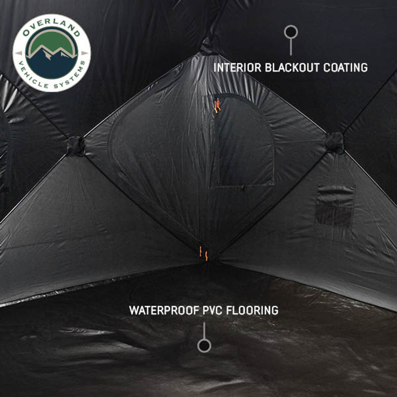 Hubcentric Ground Tent - Black Body & Grey Rainfly