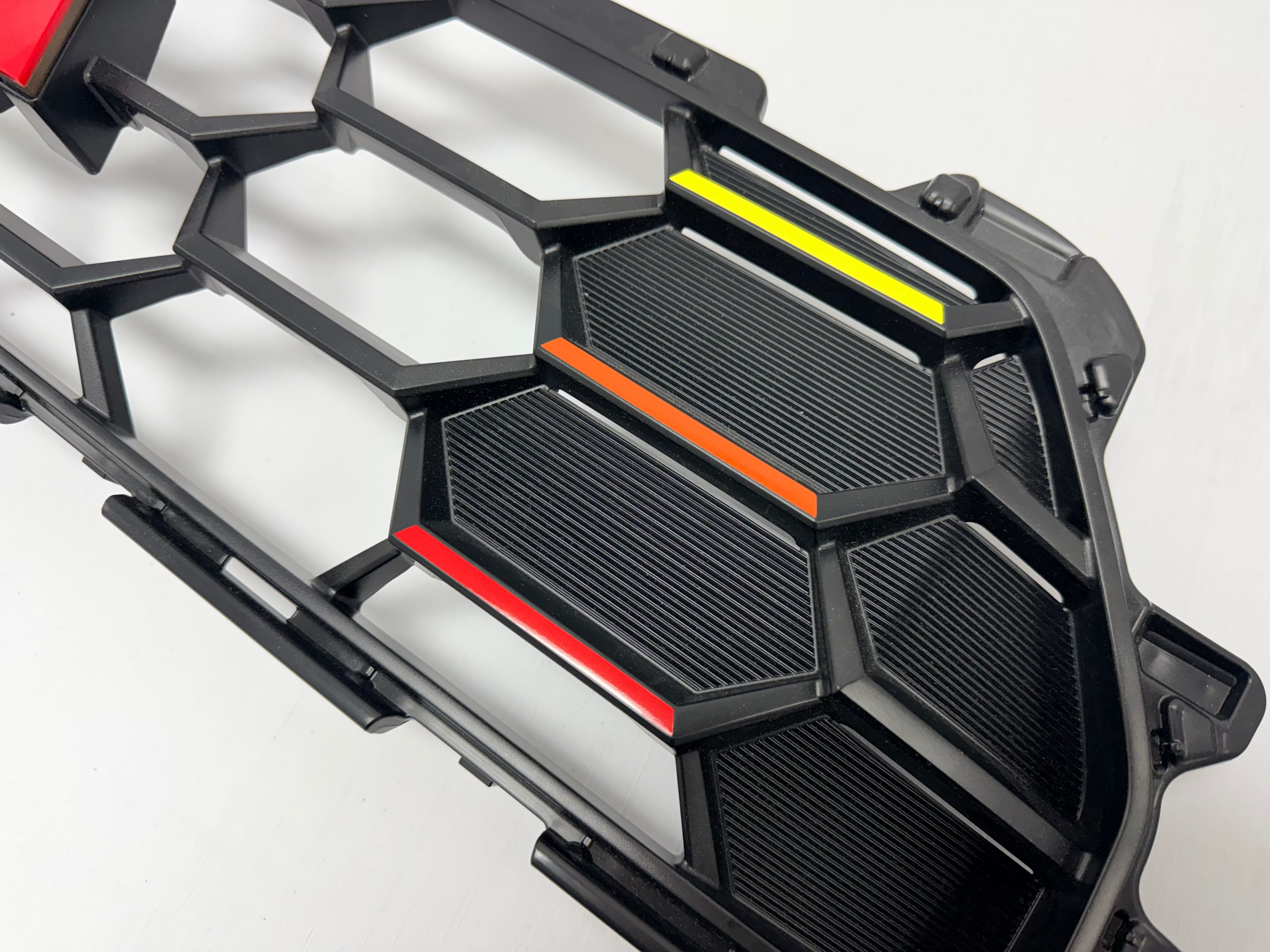 Tri Color TRD Style Grille Overlays - 2025+ 4Runner (TRD Grille)