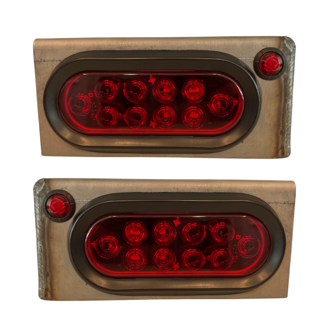 Heavy Duty LED Trailer Tail Light Kit 3/16 Steel