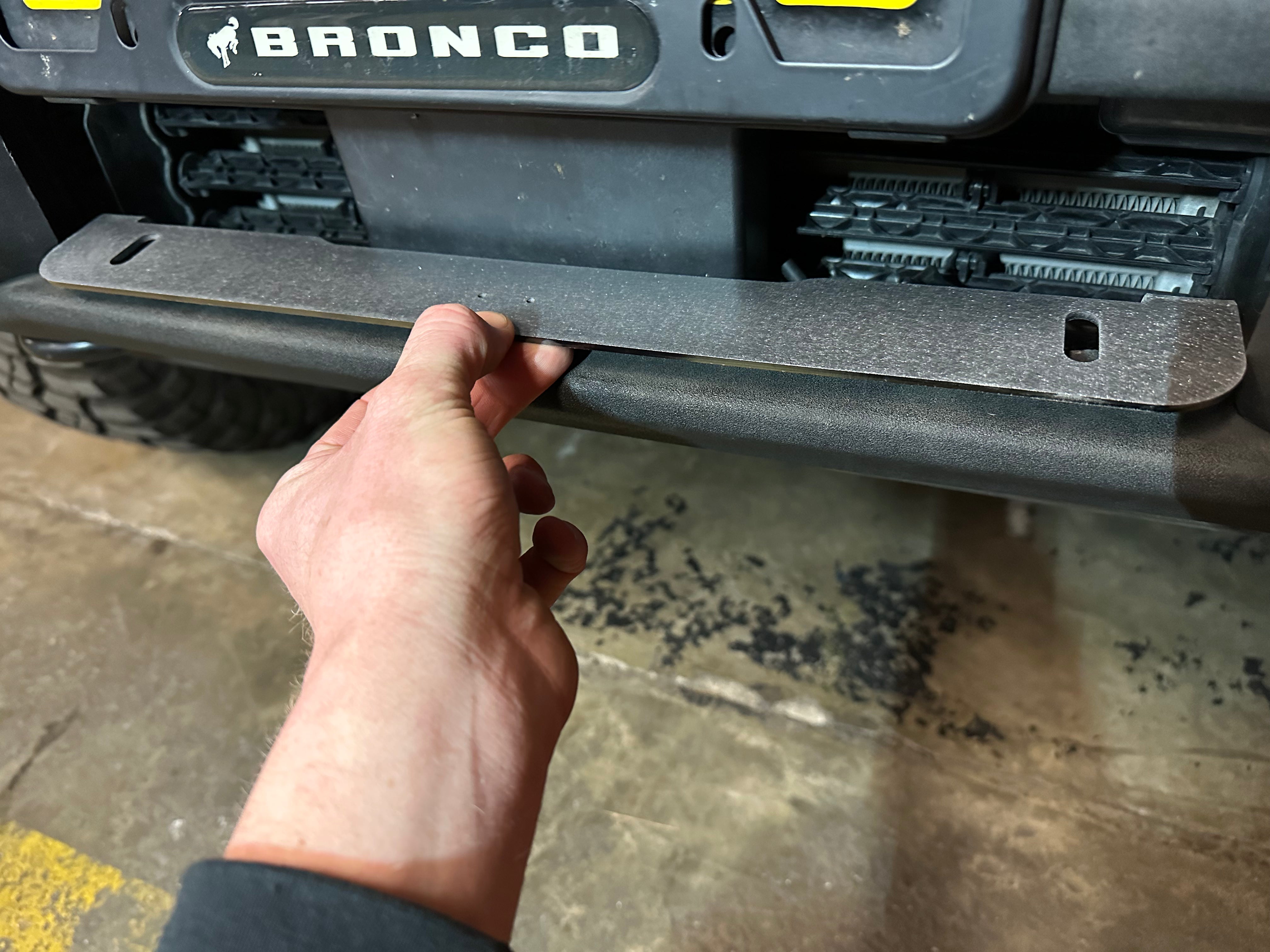 2021-2023+ Ford Bronco Stock Plastic Bumper Dual Light Mount