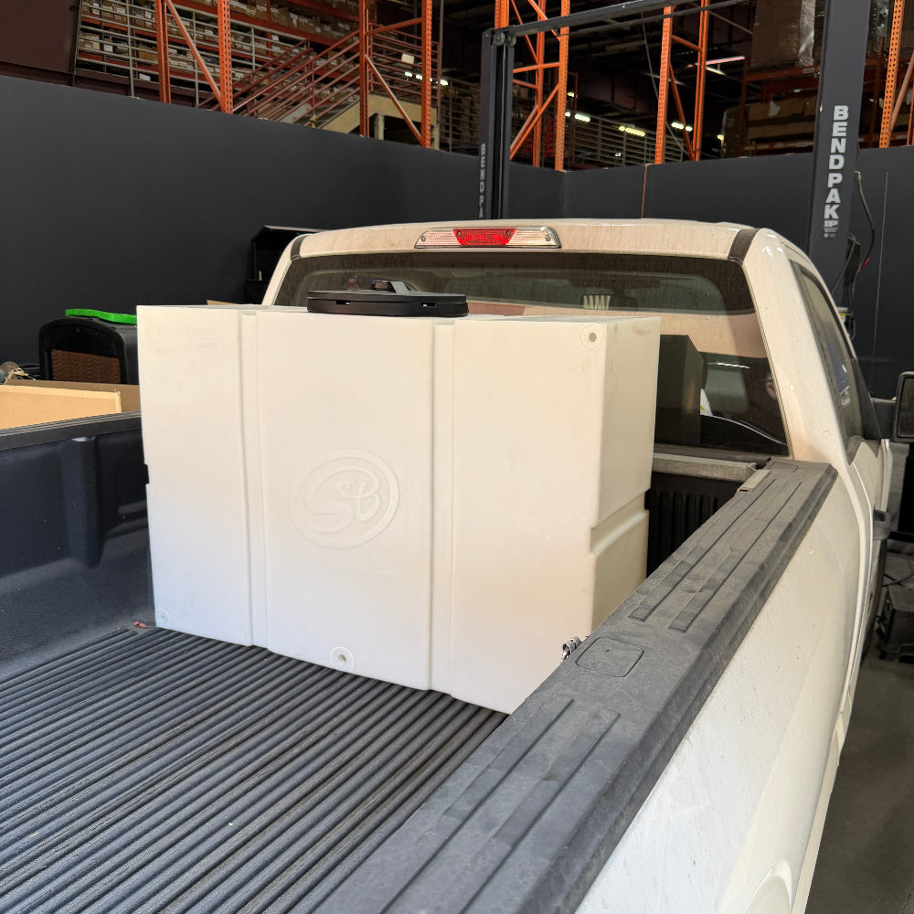 S&B 100 gallon slim detail tank for universal fit