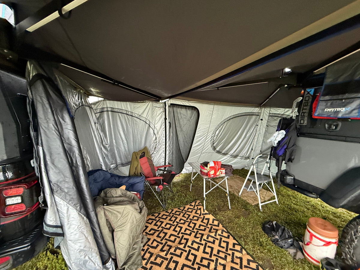 Dirtbox Overland 270 awning room detachable enclosure, universal fit