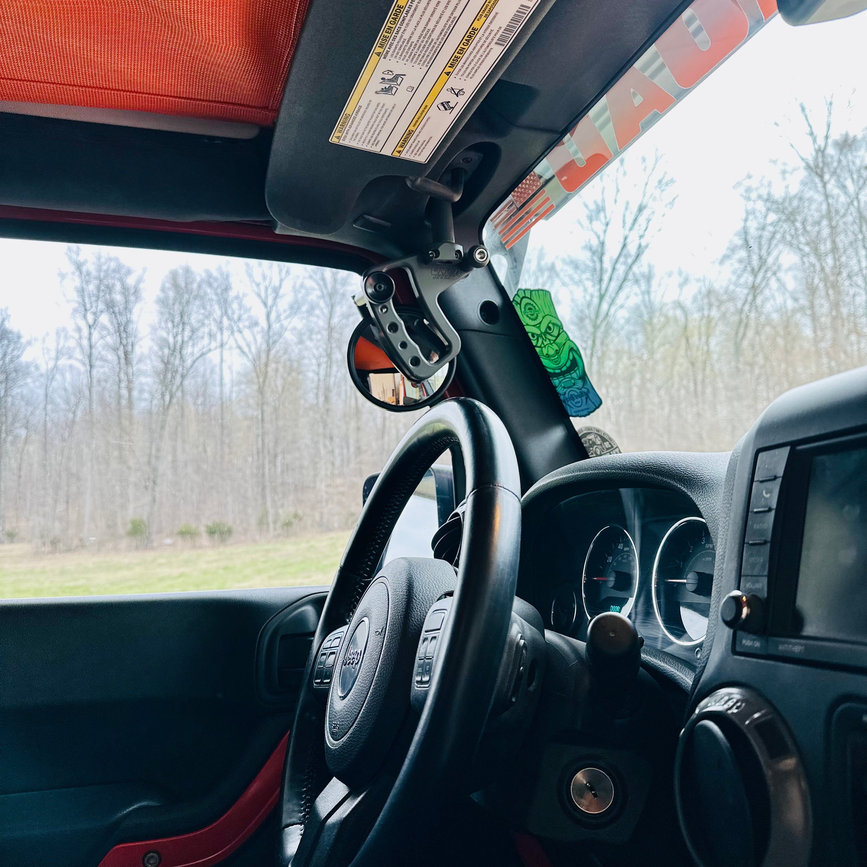 Espejos laterales separables de 6 pulgadas para Jeep todoterreno CMM