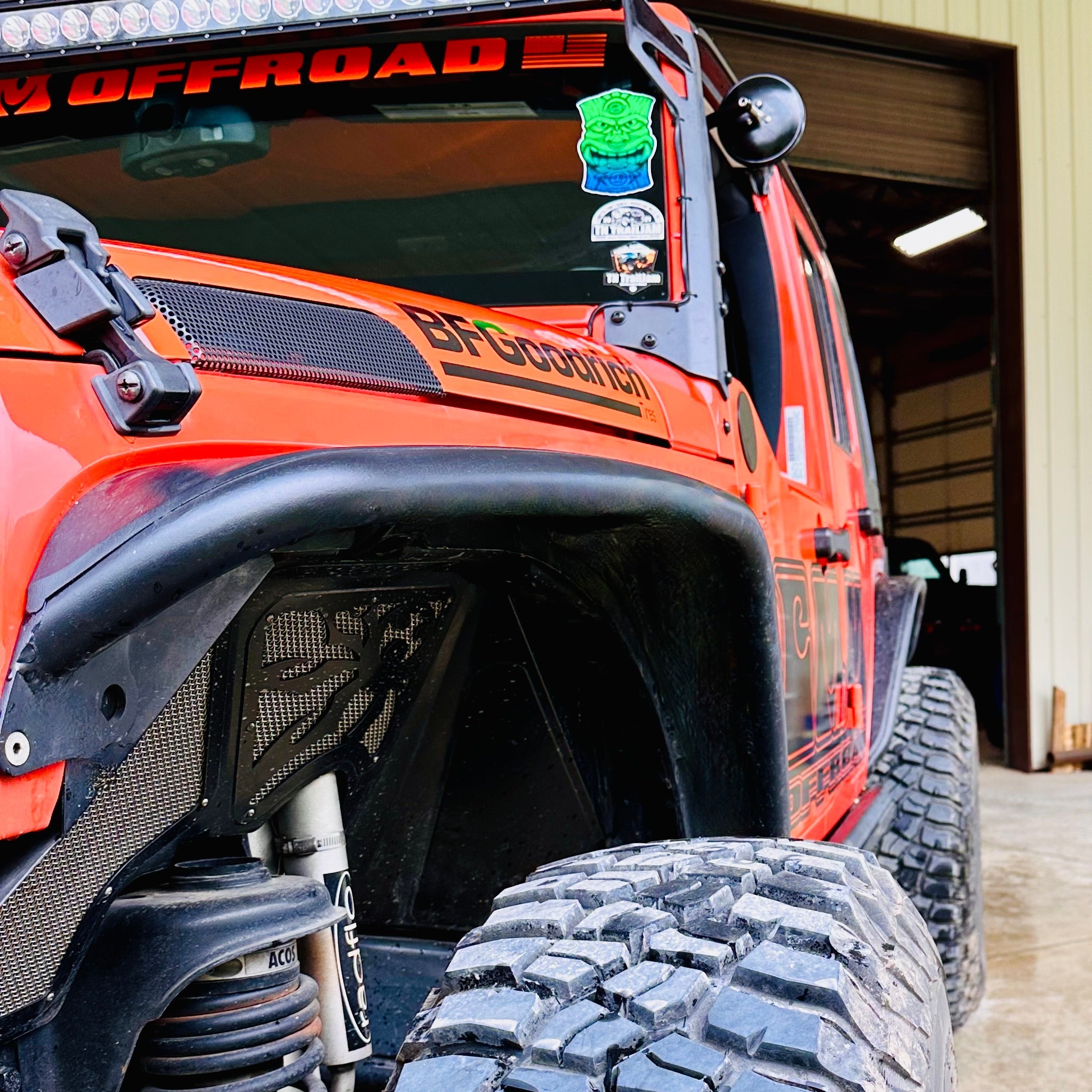 Espejos laterales separables de 6 pulgadas para Jeep todoterreno CMM