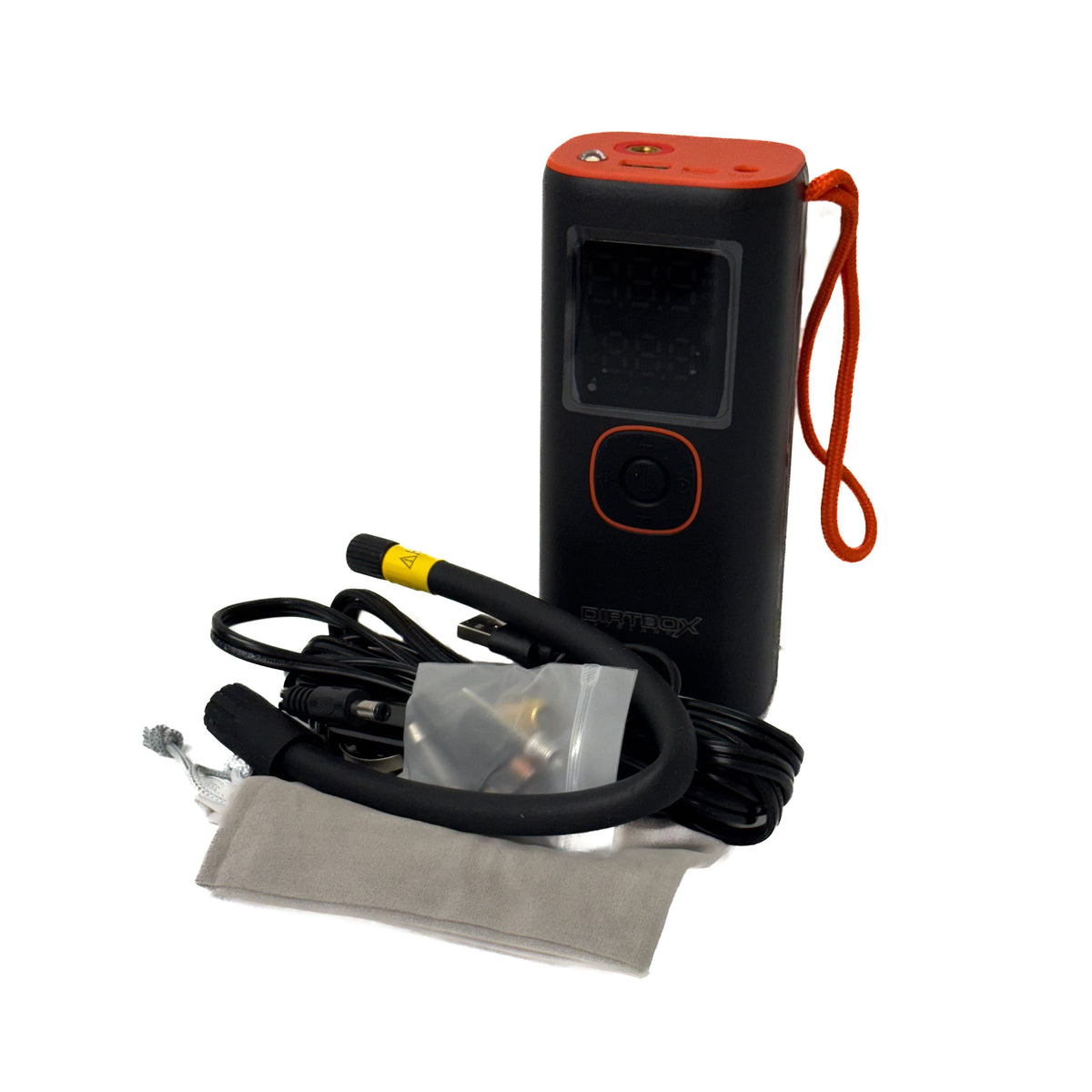Dirtbox Overland mini air compressor for side-hanging water tanks