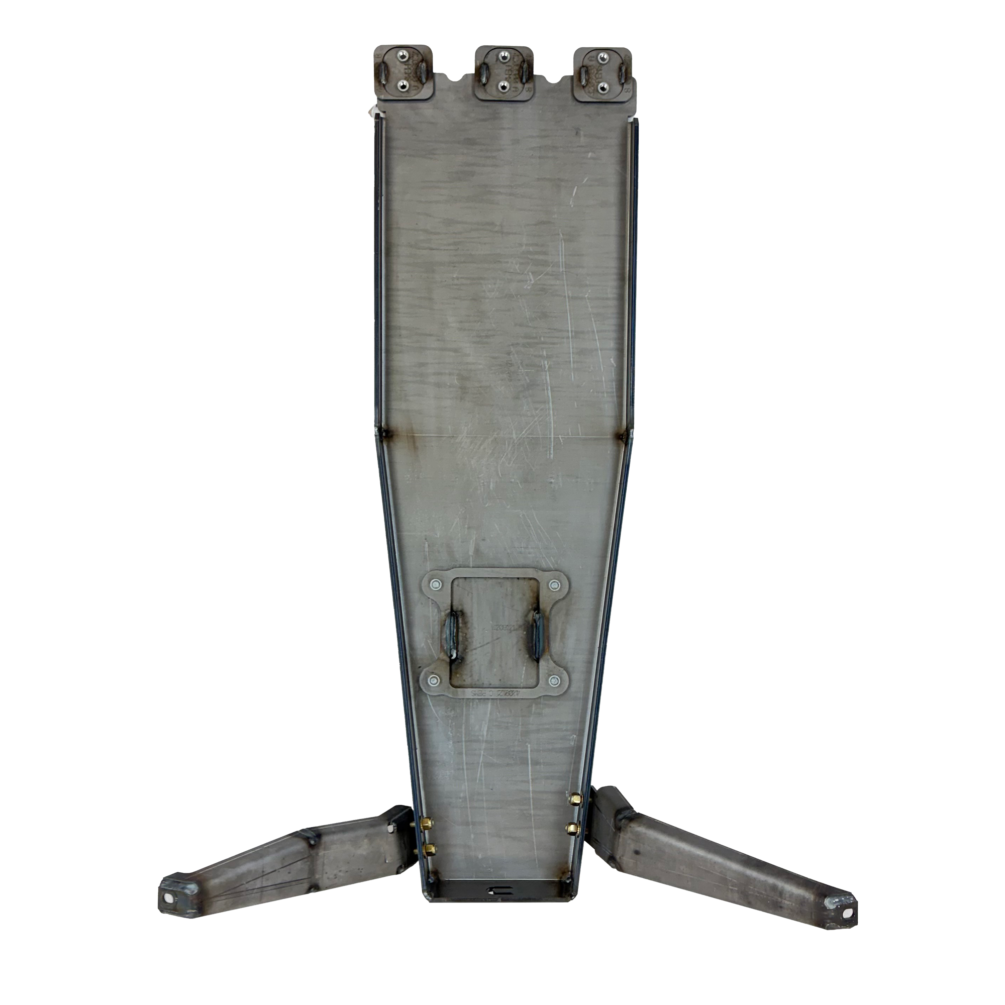 Heavy-duty metal skid plate for off-road vehicle protection on Toyota, Jeep, Bronco trucks