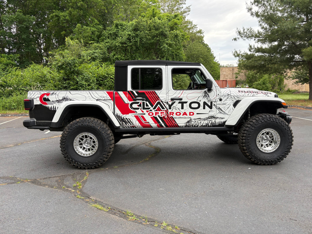 Clayton Off Road Overland+ 4.5-inch long arm lift kit for 2021-2023 diesel Jeep Gladiator JT