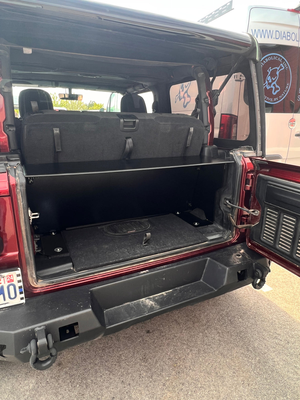 Diabolical Inc Locker for Jeep Wrangler JL 2-door, top removed