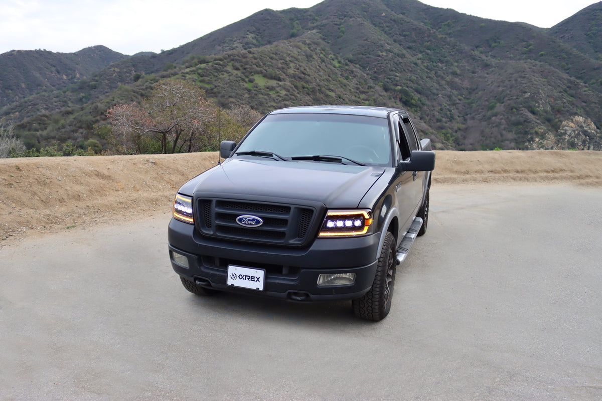 AlphaRex NOVA-Series LED Projector Headlights for Ford F-150 - Chrome