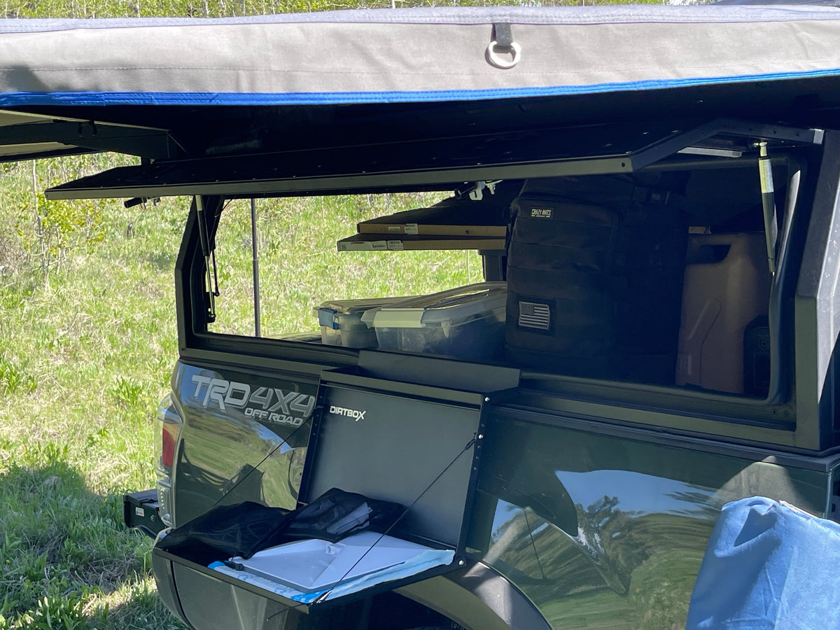 Dirtbox Overland Hitch Hiker folding table, universal fit