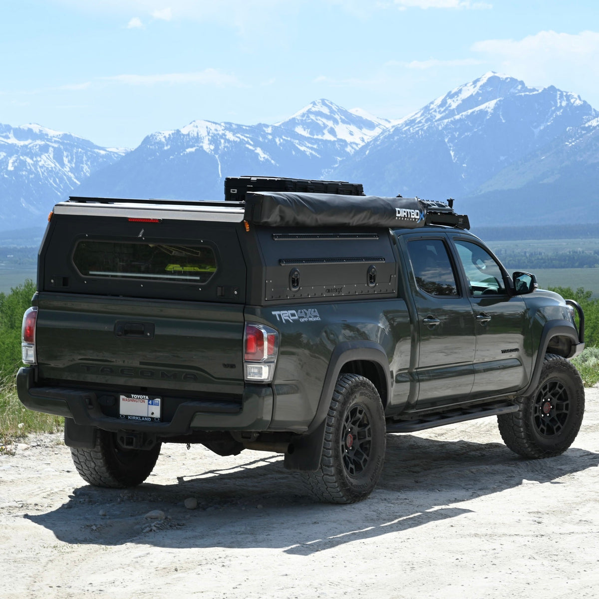 Dirtbox Overland Freestanding 270 Degree Awning for trucks, universal fit