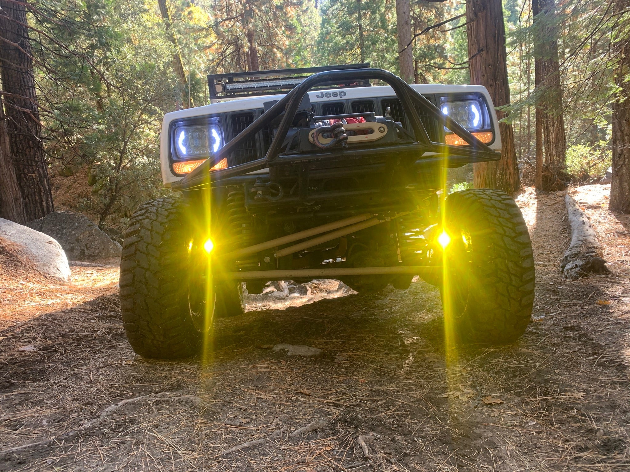 GateKeeper Off-Road 1983-2006 Jeep TJ XJ YJ ZJ Steerable Knuckle Pod Light Mounts for Wrangler Cherokee Dana 30 44 Axles