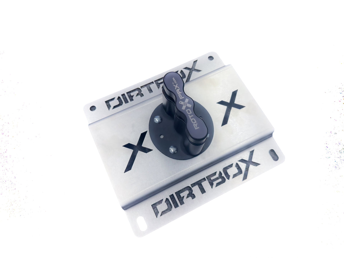 Dirtbox Overland RotopaX fuel and water mount for canopy campers, universal fit