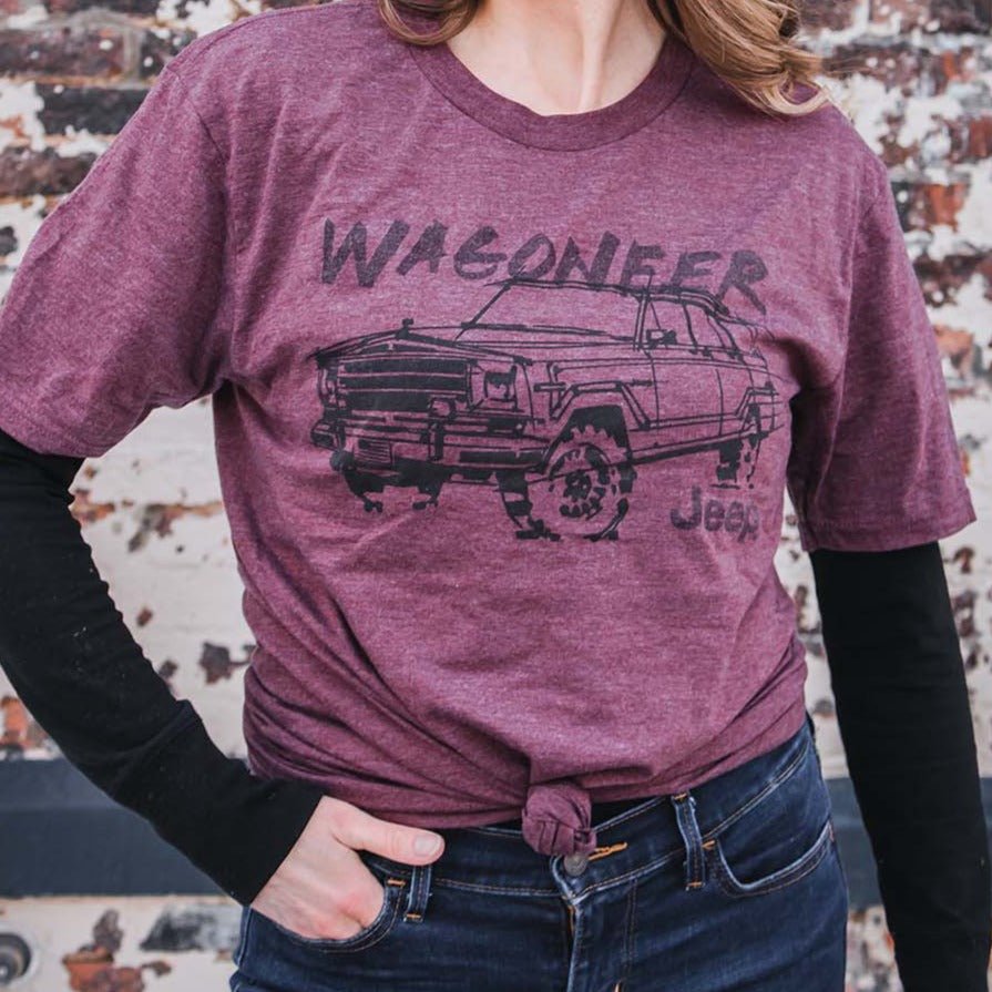 Camiseta de mezcla de color burdeos para hombre Jeep® Wagoneer - Serie LDD