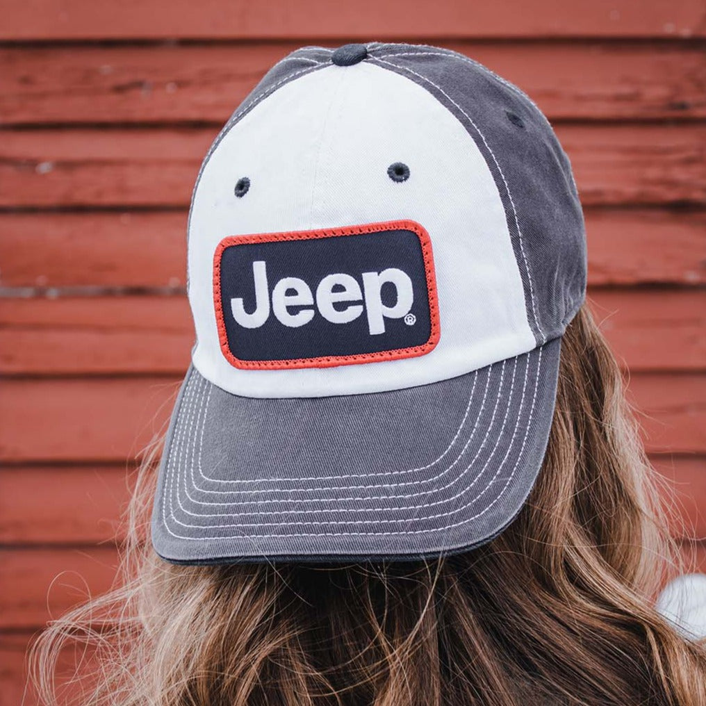 Gorra - Jeep Chino Twill Patch - Blanco/Carbón/Azul marino