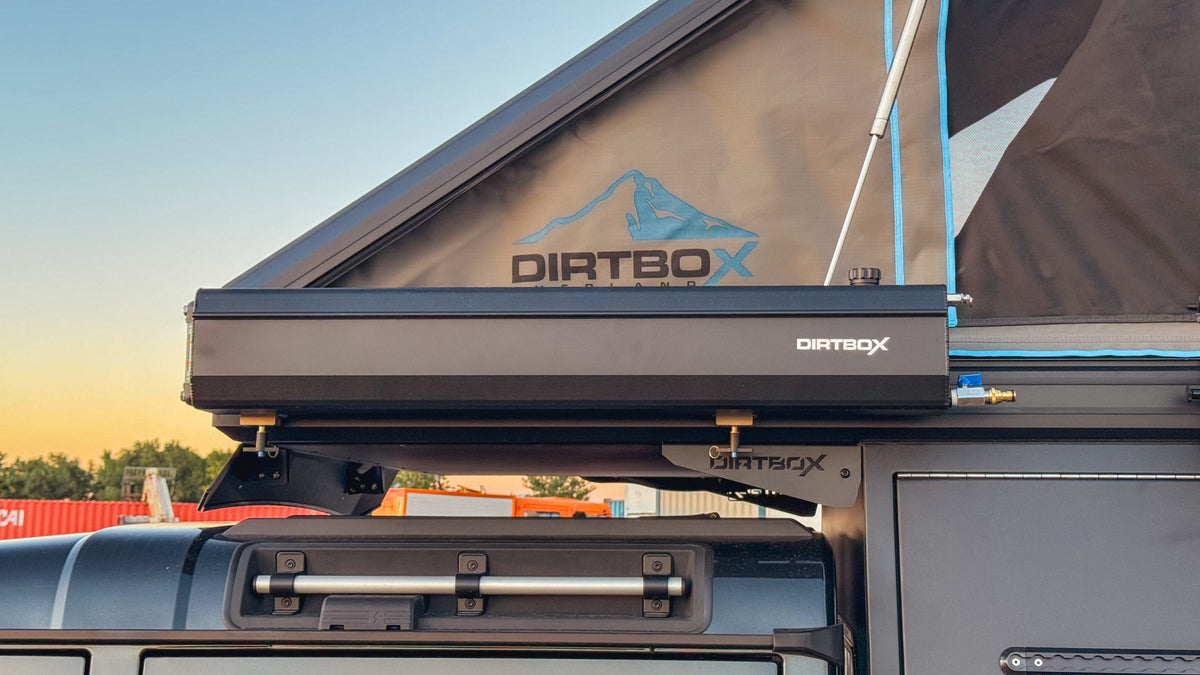 Dirtbox Overland canopy camper for INEOS Quartermaster