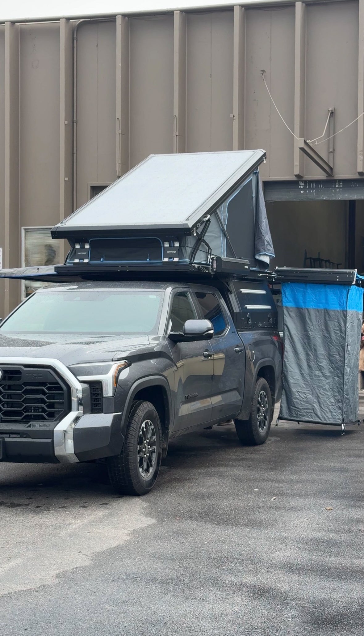 Dirtbox hard shell overland shower awning with changing room, universal fit