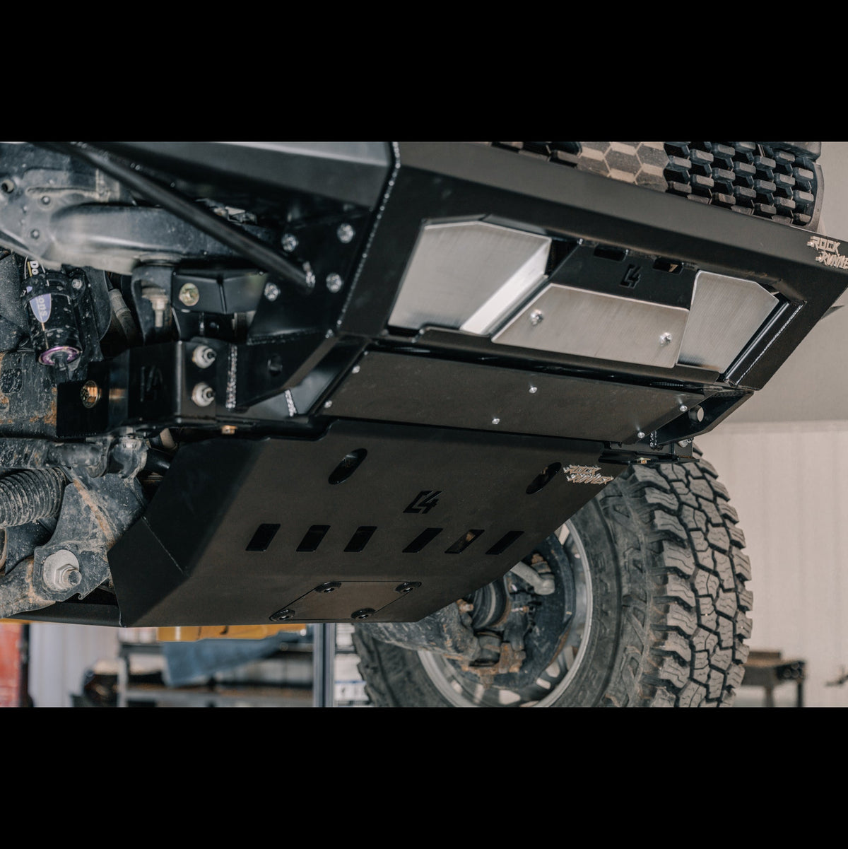 C4 Fabrication Tacoma Rock Runner Front Skid Plate w/ Cross Member Delete / 3rd Gen / 2016-2023
