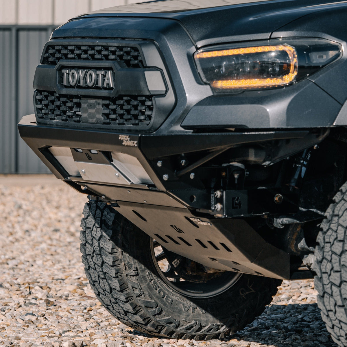 C4 Fabrication Tacoma Rock Runner Front Skid Plate w/ Cross Member Delete / 3rd Gen / 2016-2023
