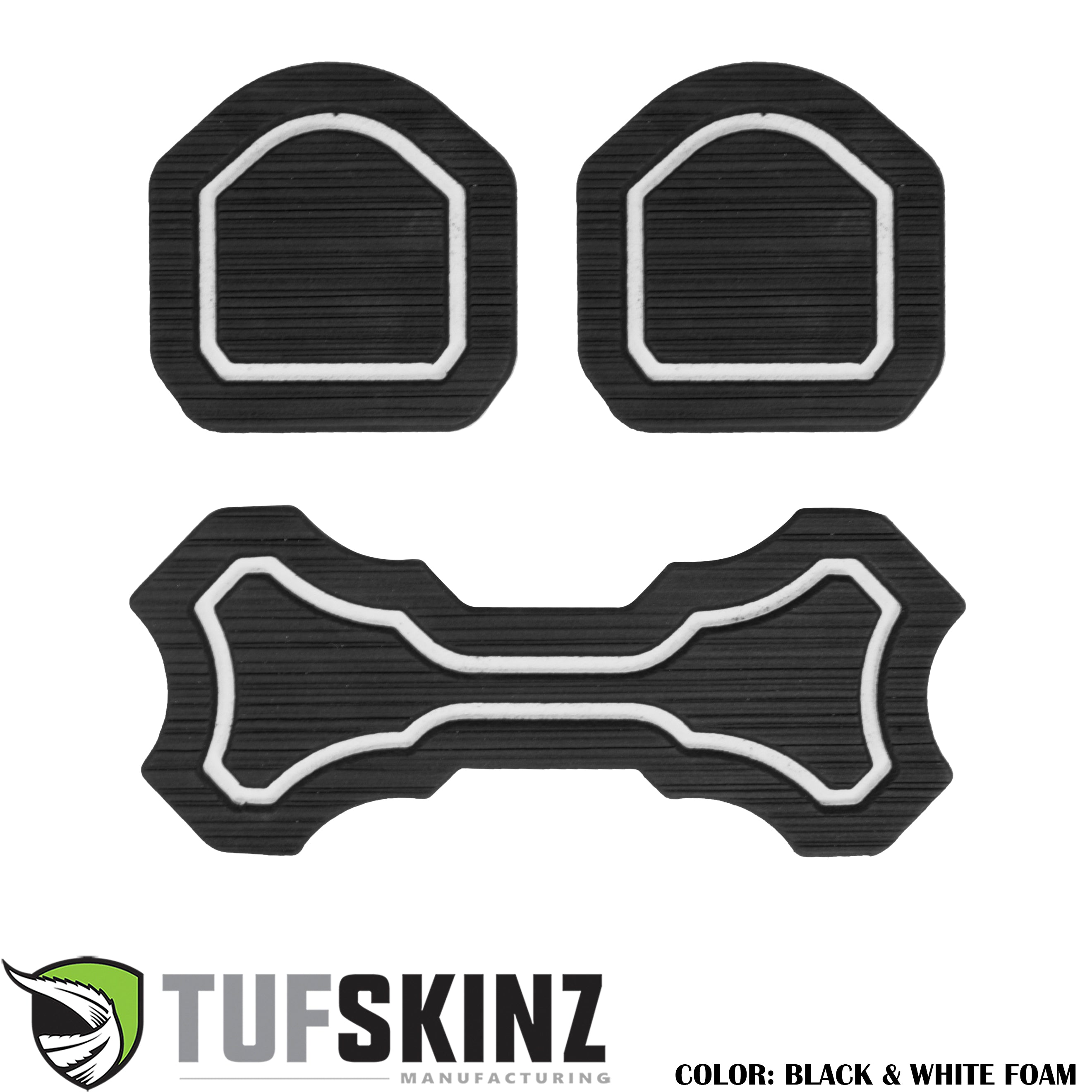 Rear fold down seat Interior Foam Inserts Fits 2019-2020 Jeep Wrangler JL with Rear Middle Fold Down Seat(1 Double cup holder) Black/White