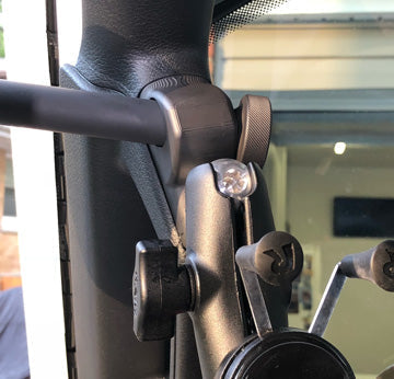 Espejos laterales de pilar A JL/JLU para Jeep con montaje en base para conductor y pasajero