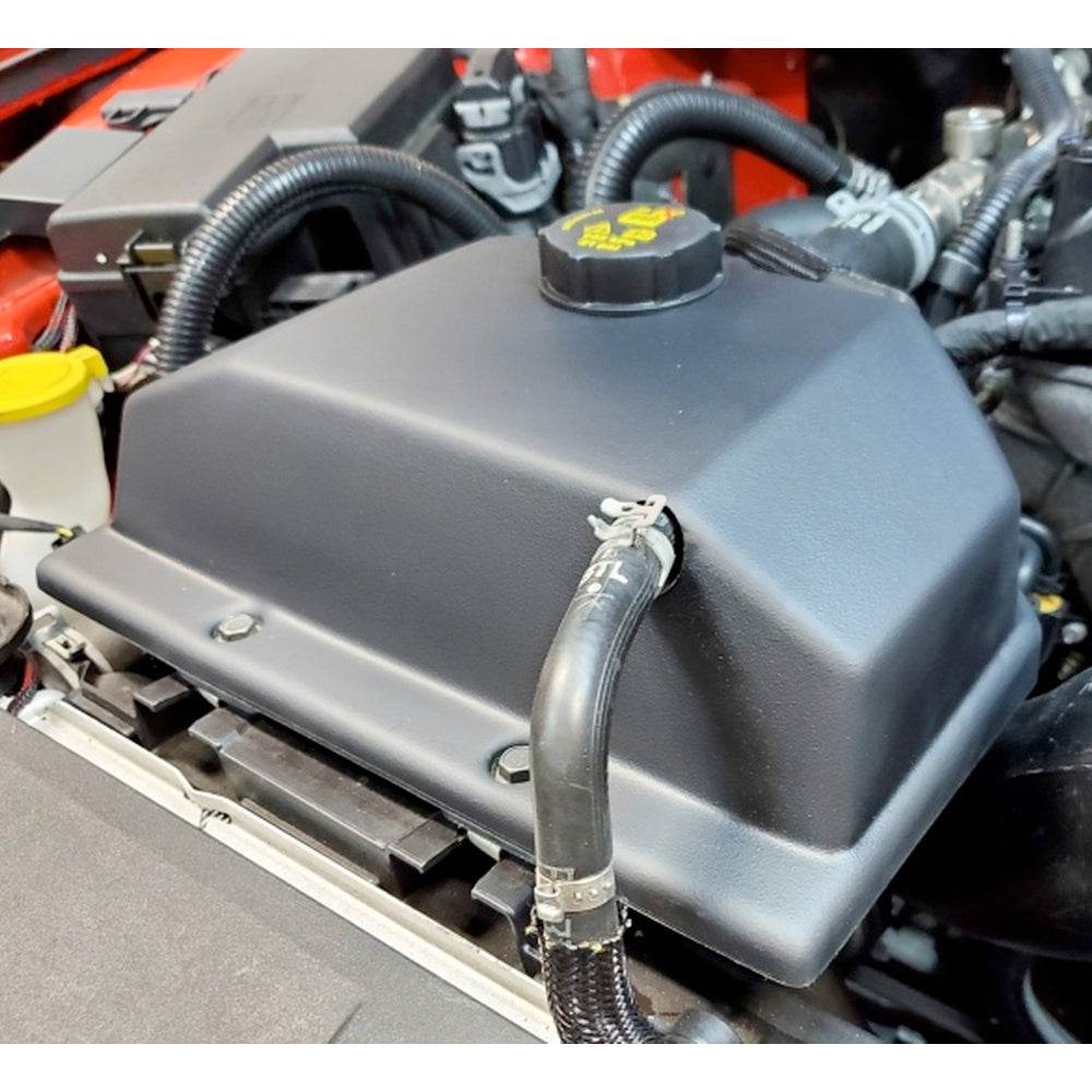JLT Coolant Tank Cover, 2015-2023 Mustang view 1