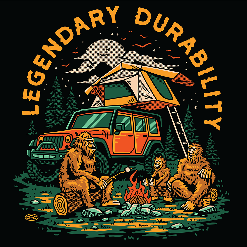 Camiseta Sasquatch Jeep® para hombre, color negro