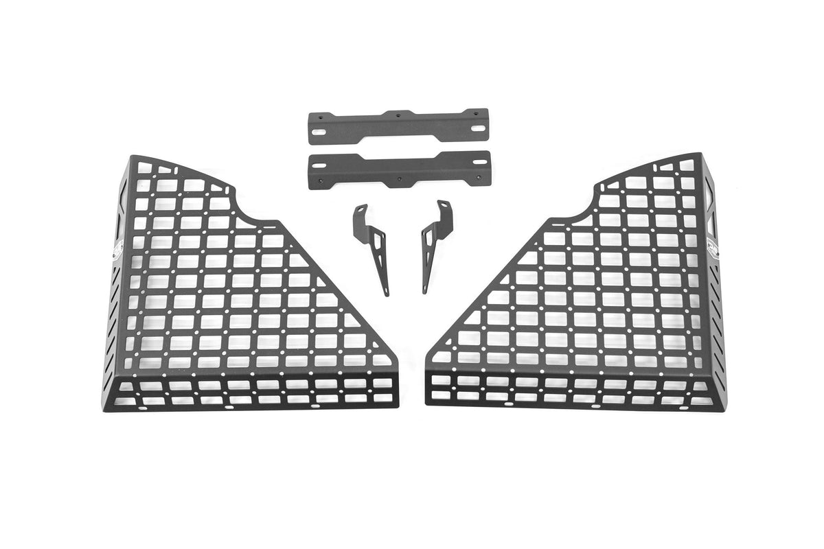 DV8 Offroad pocketed rear window molle panels for 2007-2018 Jeep Wrangler JK 4-door