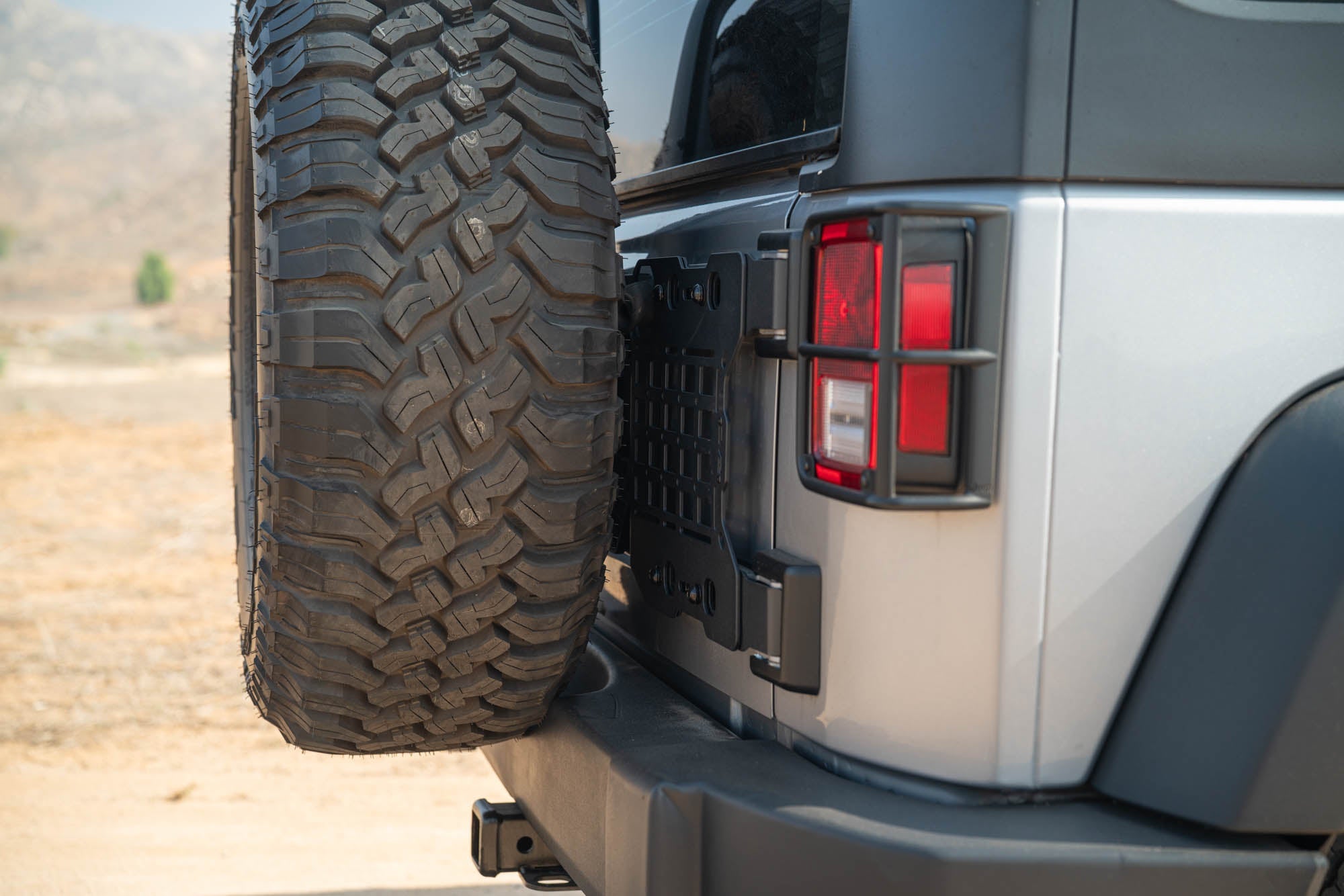 Jeep-Wrangler-JK-Tailgate-Reinforcement-Molle-Panel-Installed-1 - NVMOS