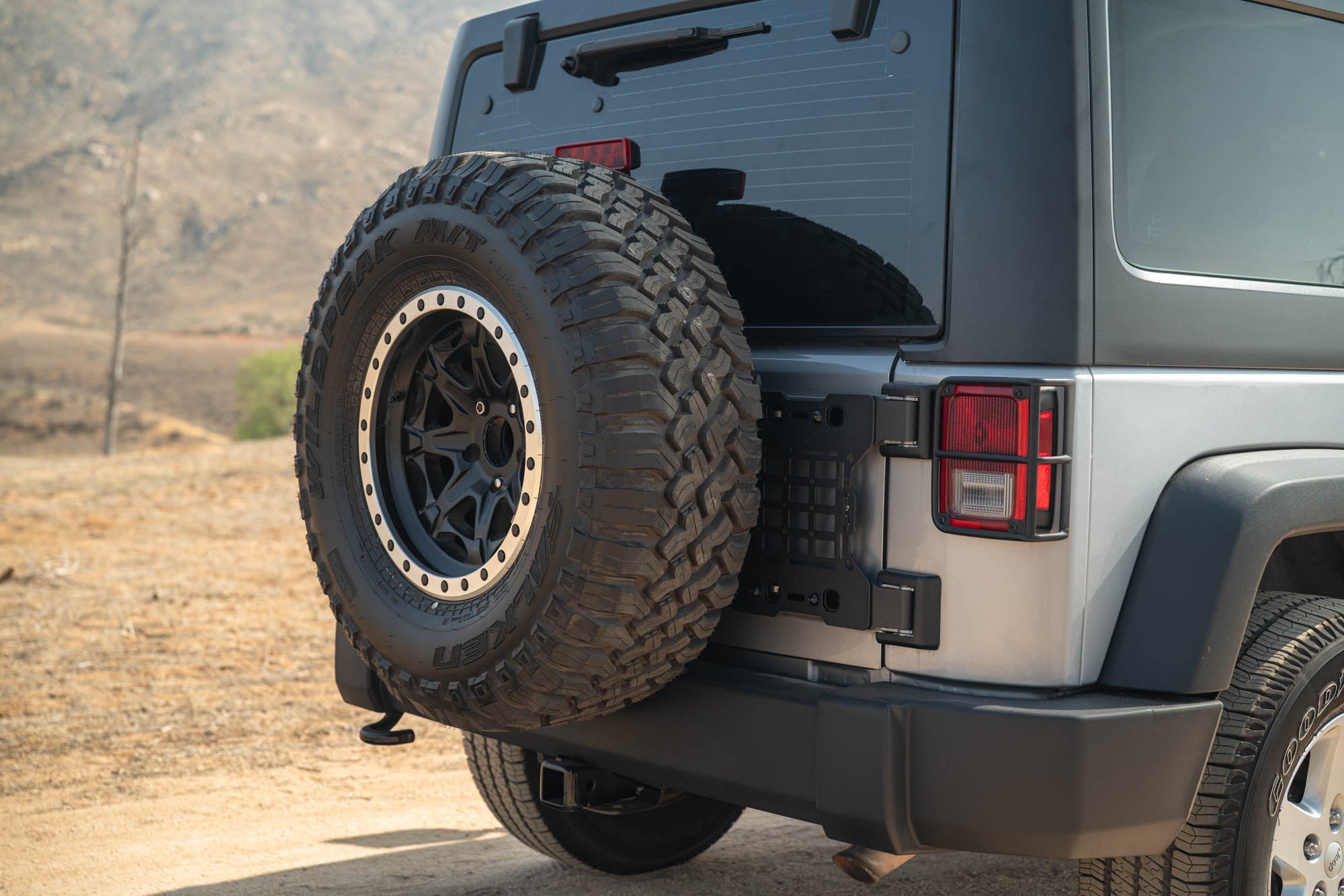 Jeep-Wrangler-JK-Tailgate-Reinforcement-Molle-Panel-Installed-2 - NVMOS
