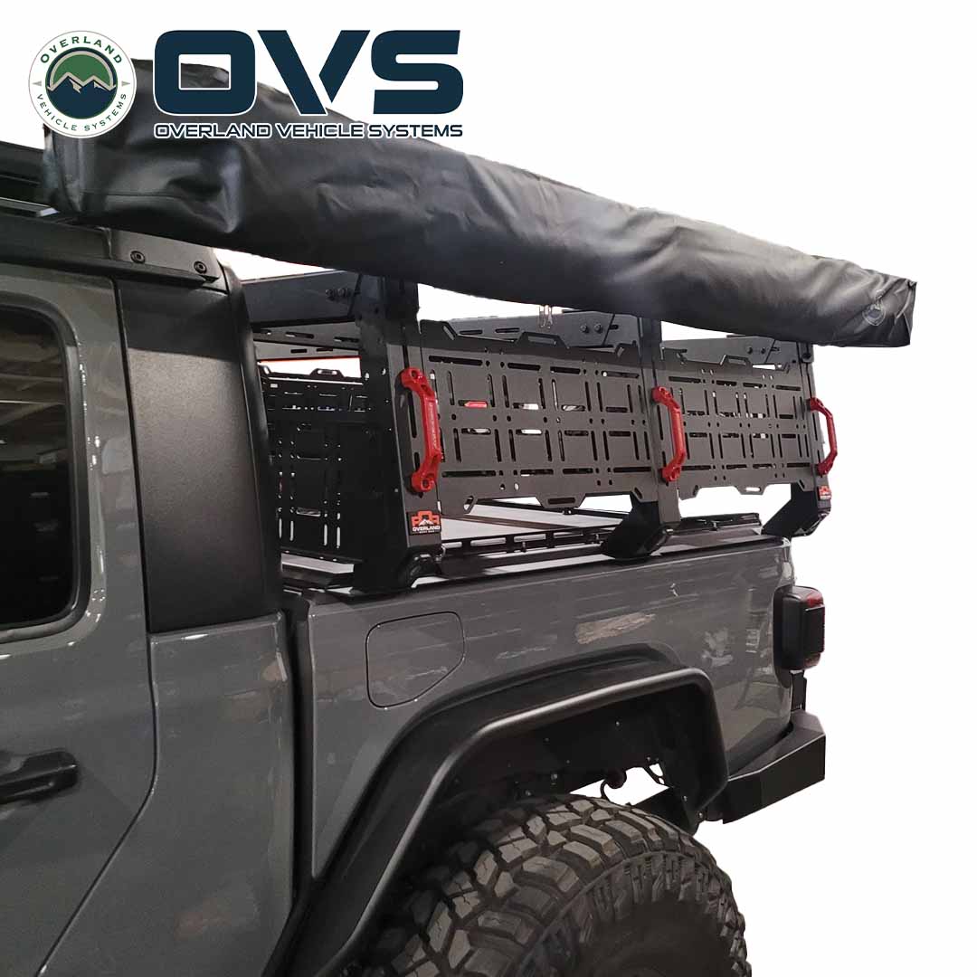 Ruff Rax modular steel bed rack with MOLLE panels for Jeep Gladiator JT 5 ft bed (2020-2027) - view 3