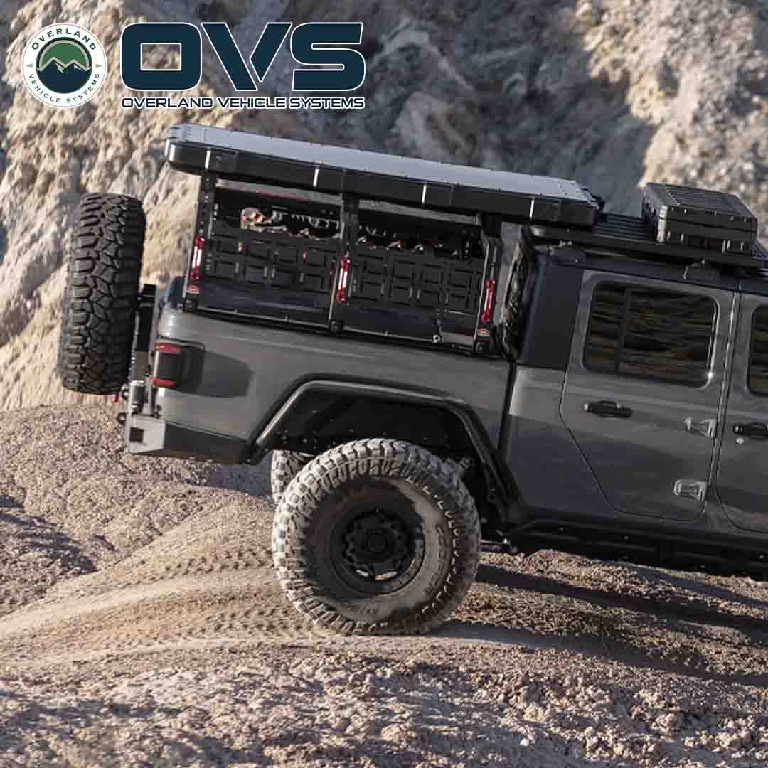 Ruff Rax modular steel bed rack with MOLLE panels for Jeep Gladiator JT 5 ft bed (2020-2027) - view 5