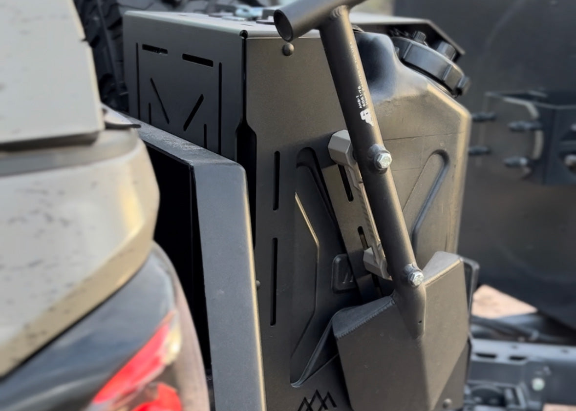 Backwoods Jerry's Can Holder - Dual Universal Jerry Can Carrier