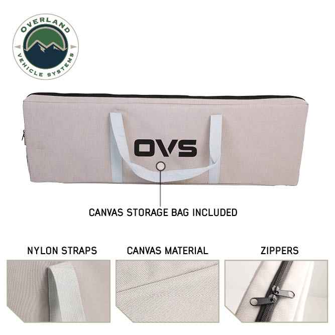 OVS Kick It bi-fold camp table with wood base and storage bag - view 7