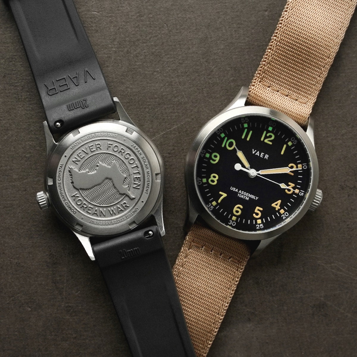 VAER C3 Korean Field Watch - 36mm USA Solar